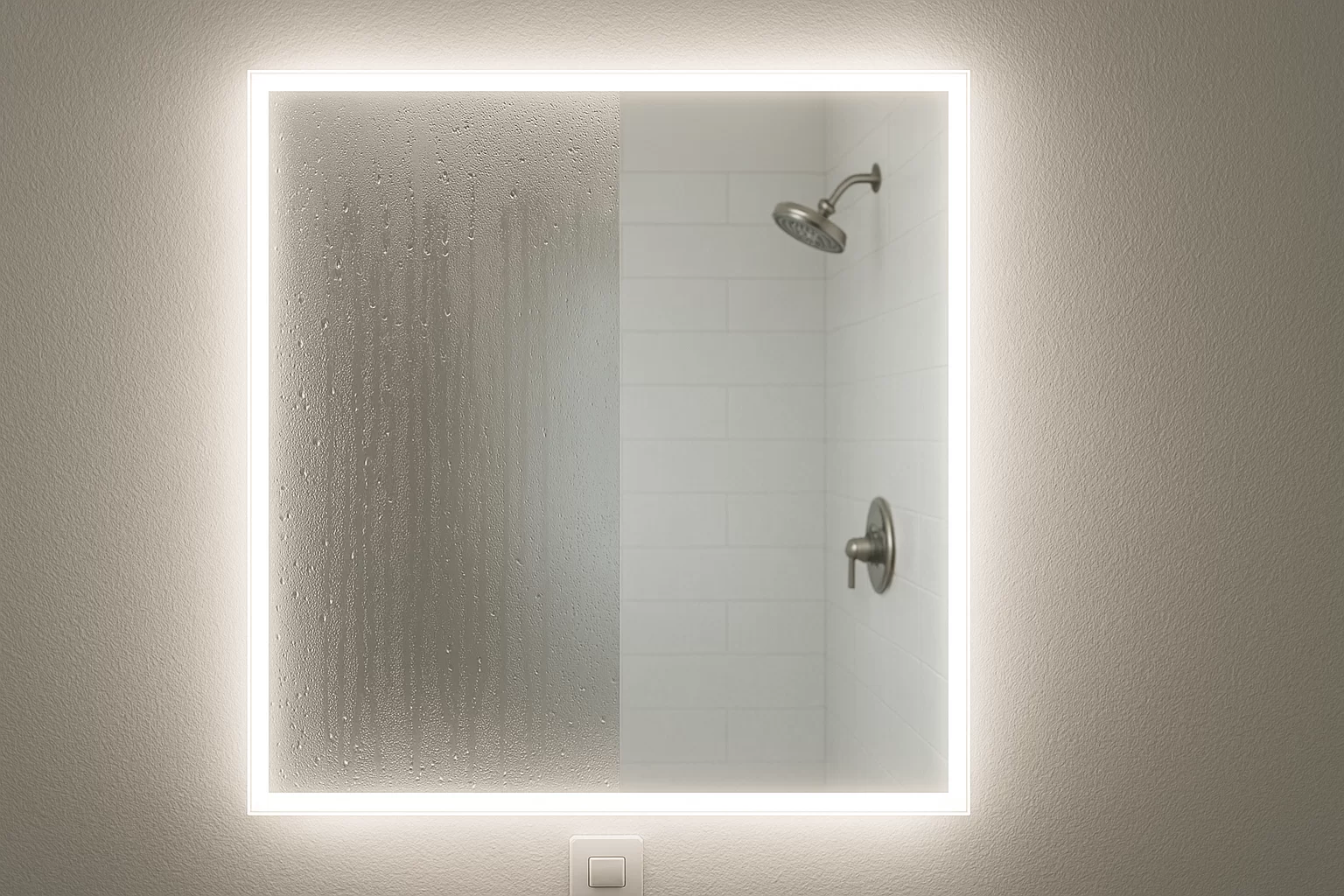 Spiegelheizung in einem modernen Badezimmer