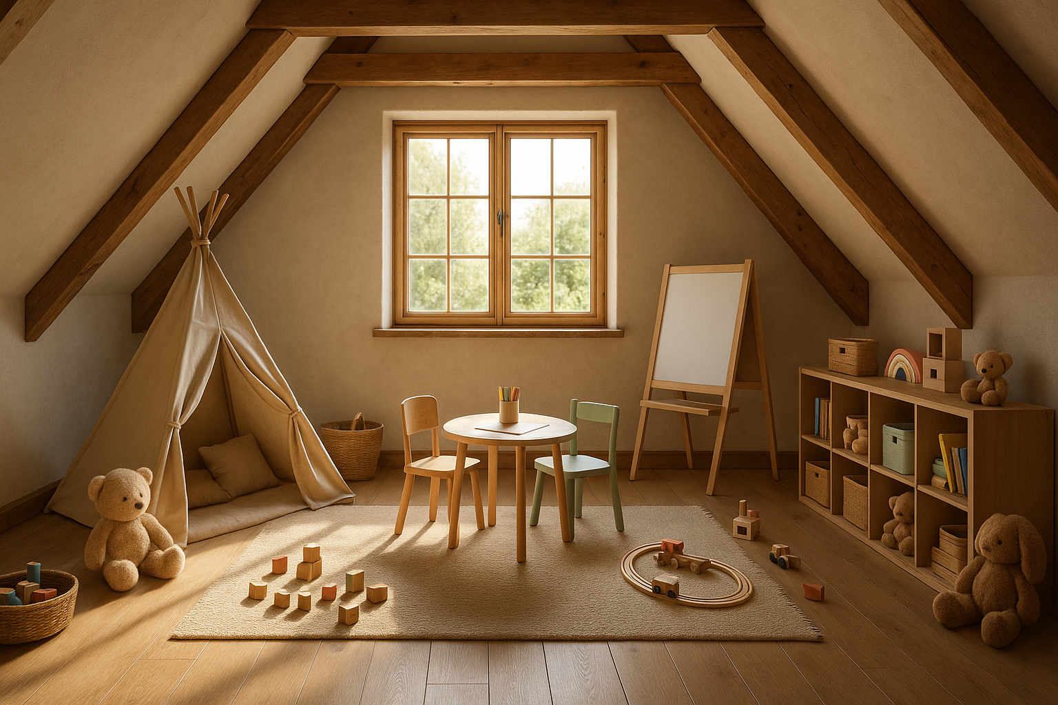 Dachbodenausbau Kinderzimmer