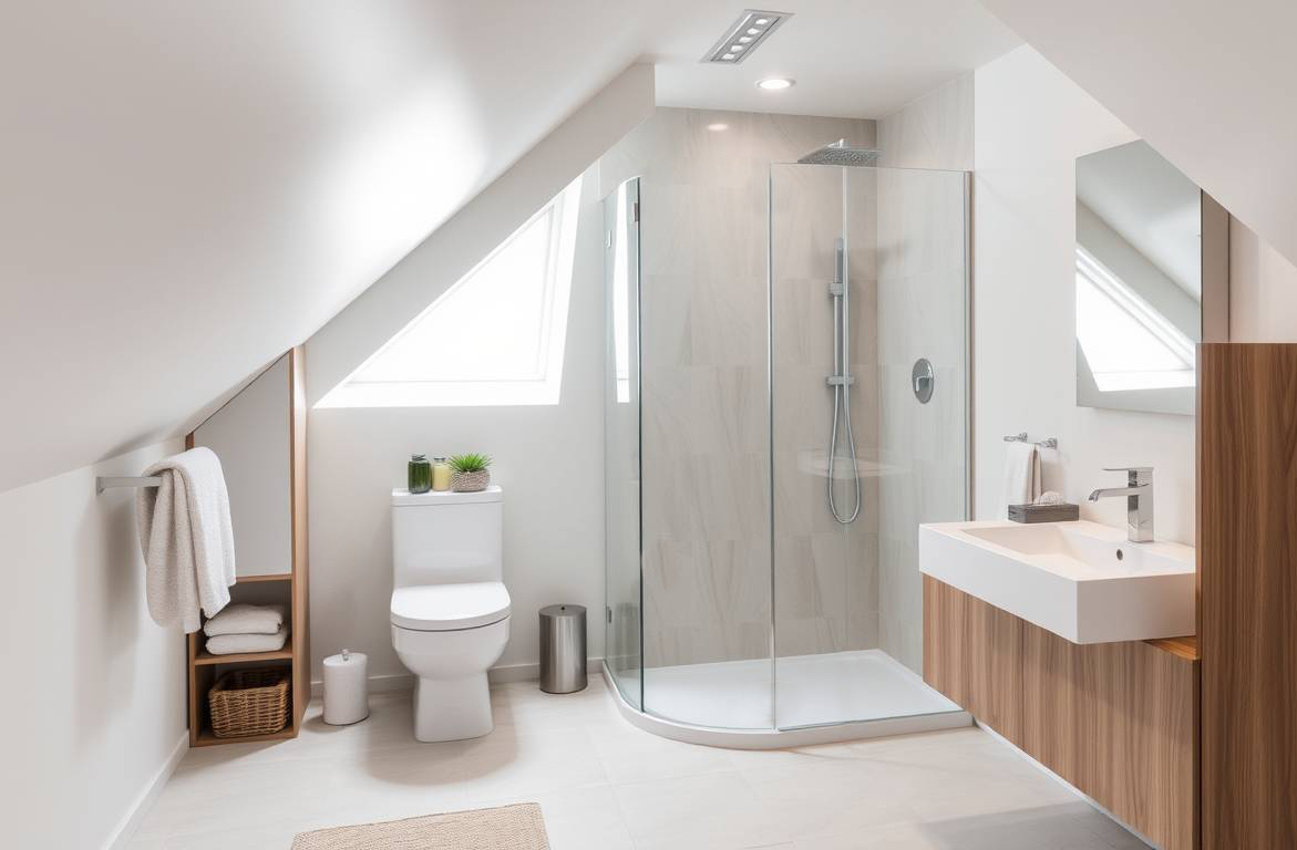 Dachboden-Badezimmer