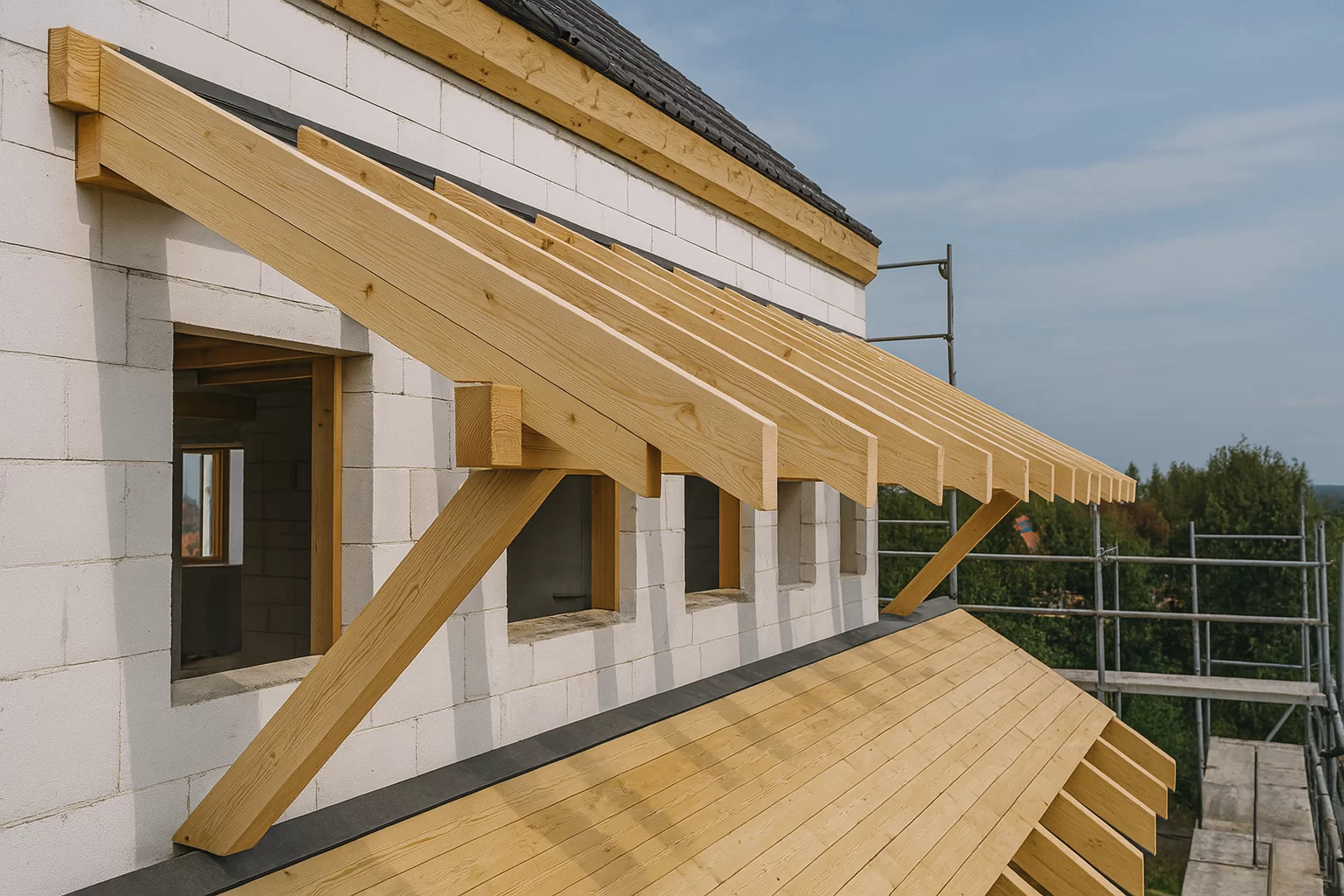 Verlängerung der Dachüberstände