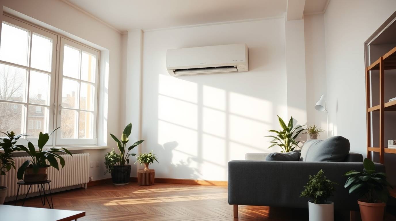 Effizienz von Klimaanlagen in einem Altbau beim Heizen.