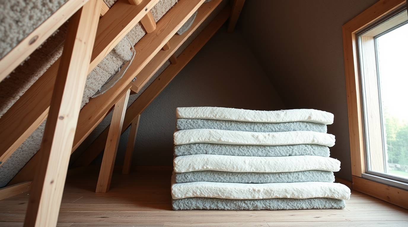 Verschiedene Dämmstoffe für die Dachdämmung: Mineralwolle