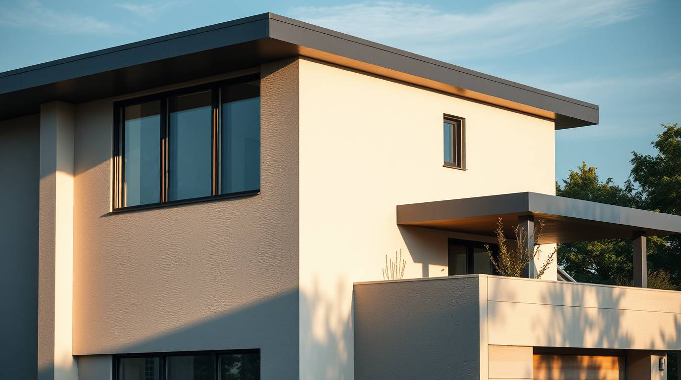 Haus mit Flachdach