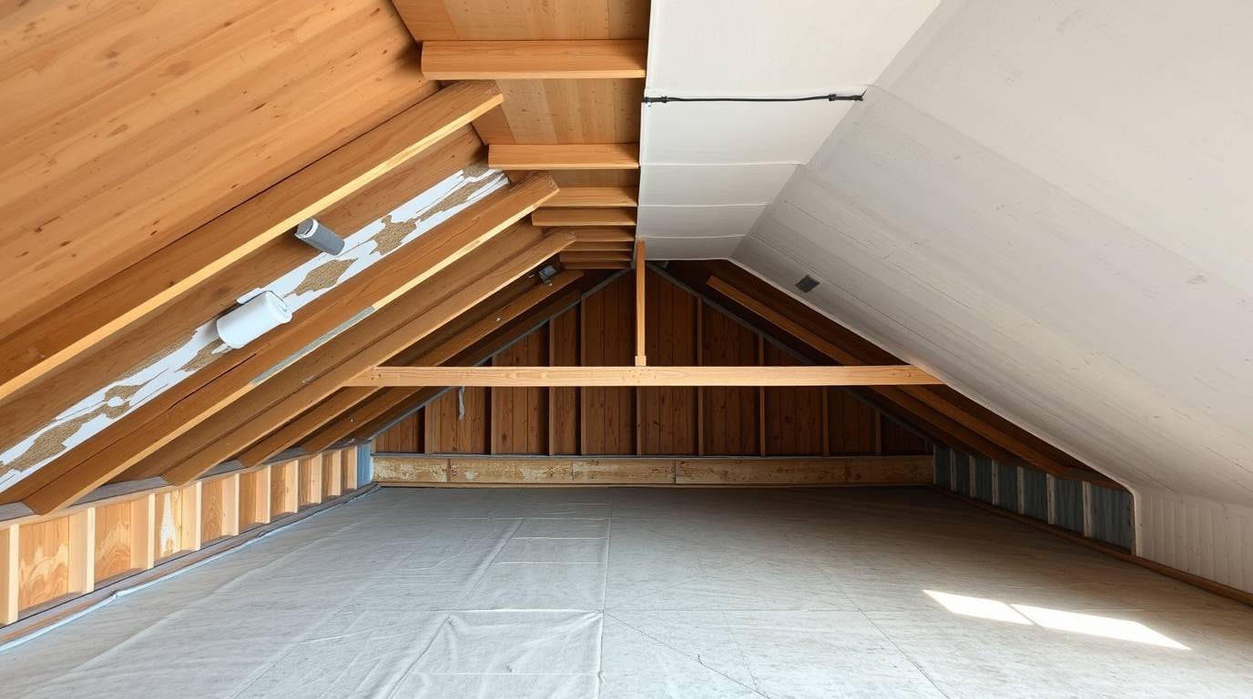 Dachschräge verkleiden mit verschiedenen Materialien
