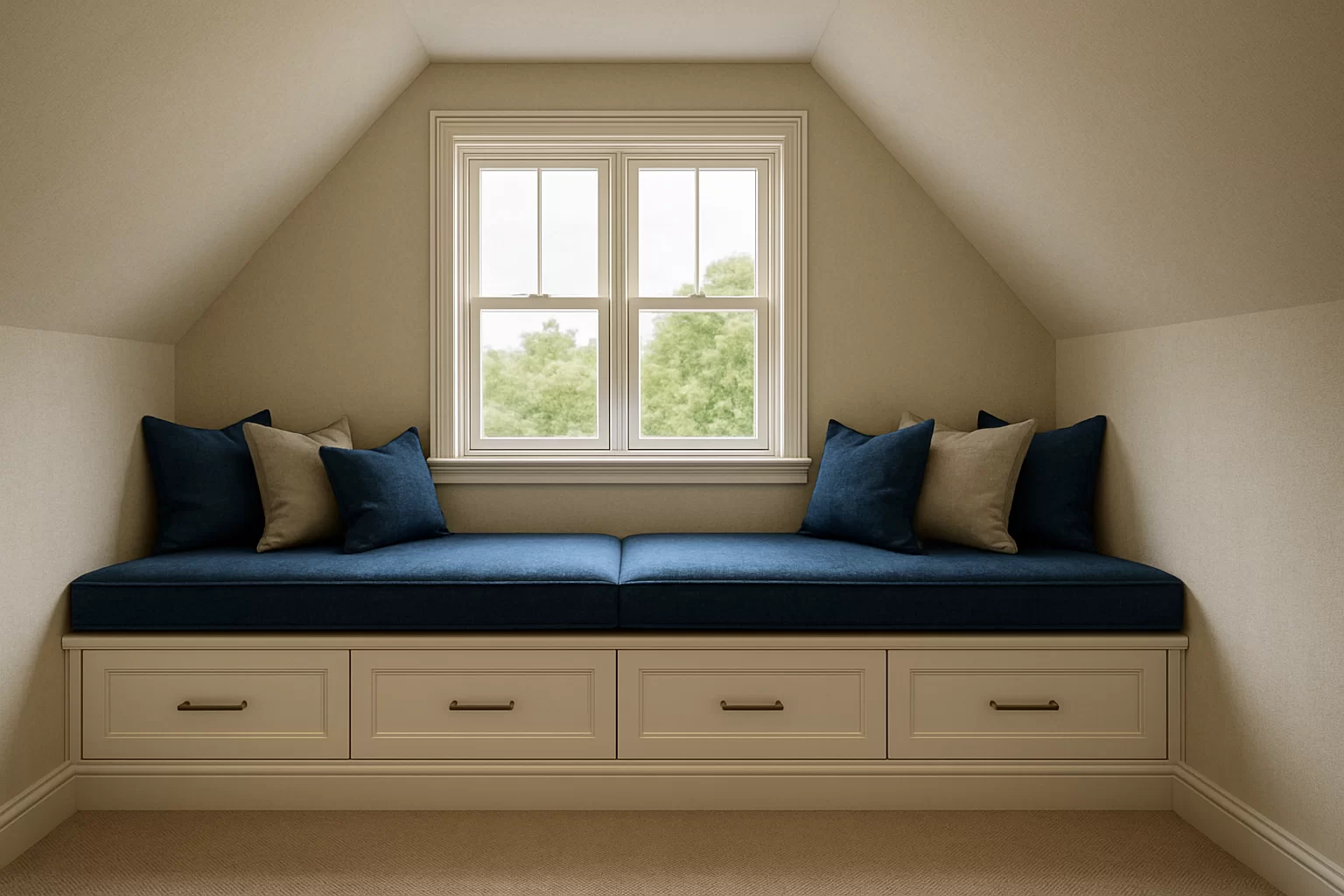 Illustration eines Dachgeschosses mit Kniestock und Drempel