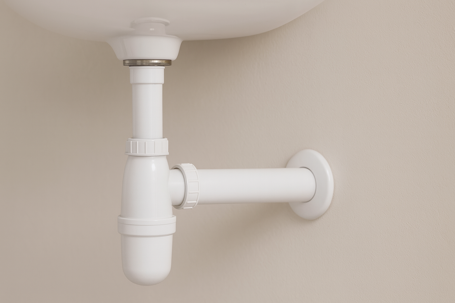 Illustration von Siphons aus Kunststoff 