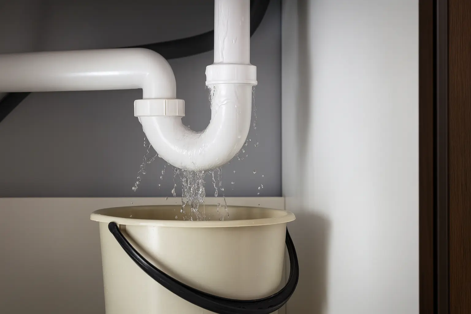 Ein tropfender Siphon