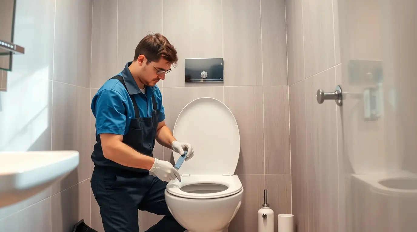 Demontage des alten WCs